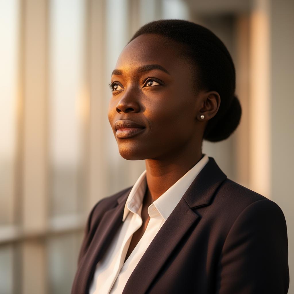 A Kenyan professional looking toward the future